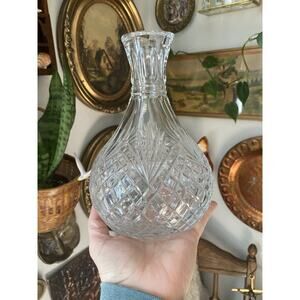 Antique American Brilliant Period Cut Glass Decanter Crystal Carafe
